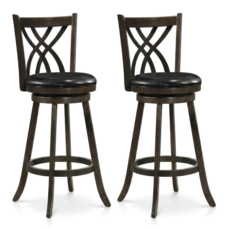 Counter Height Swivel Bar Stools Set of 2 - 29 Inch by DirectDeals