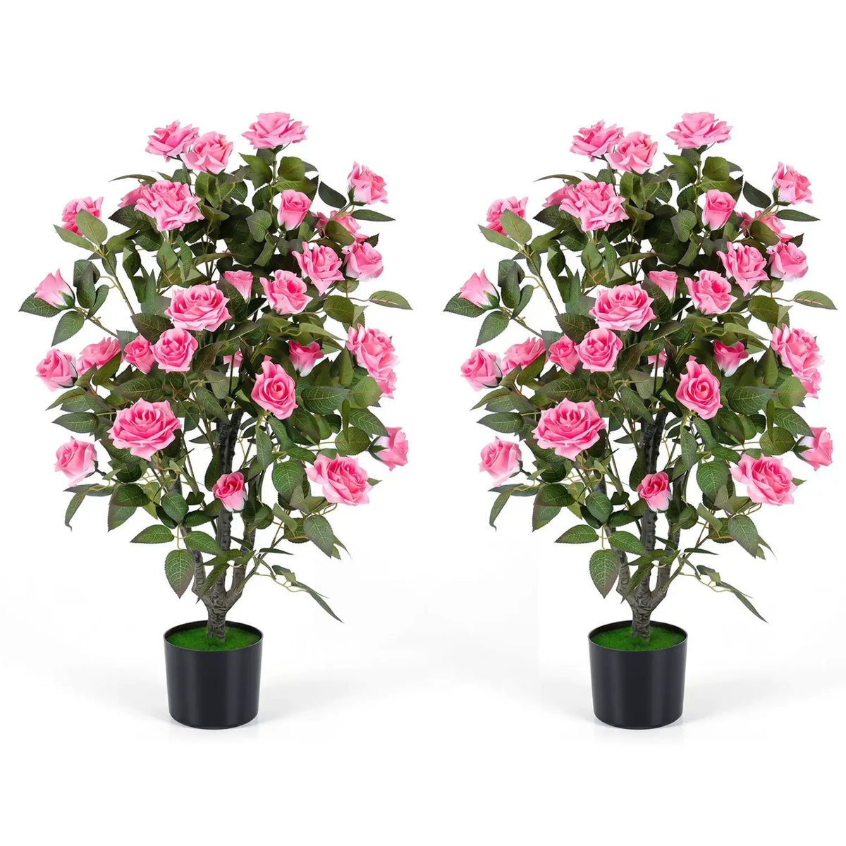 Artificial Rose Tree with Blooming Flowers - Set of 2, photo 11 of 16