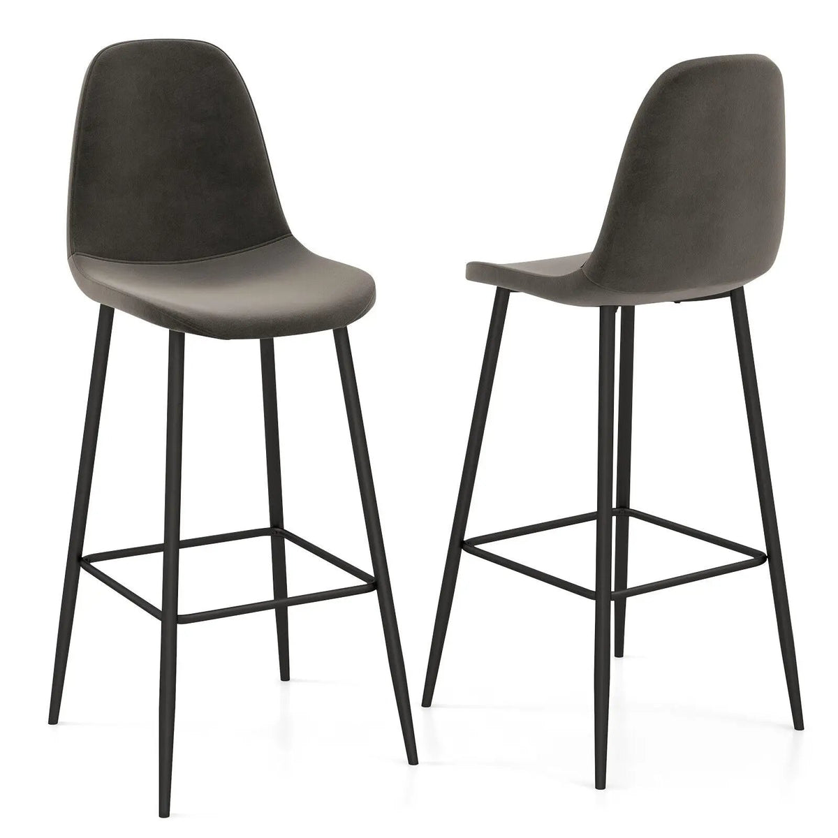 29.5 Inches High Back Bar Stools Set of 2, photo 6 of 14
