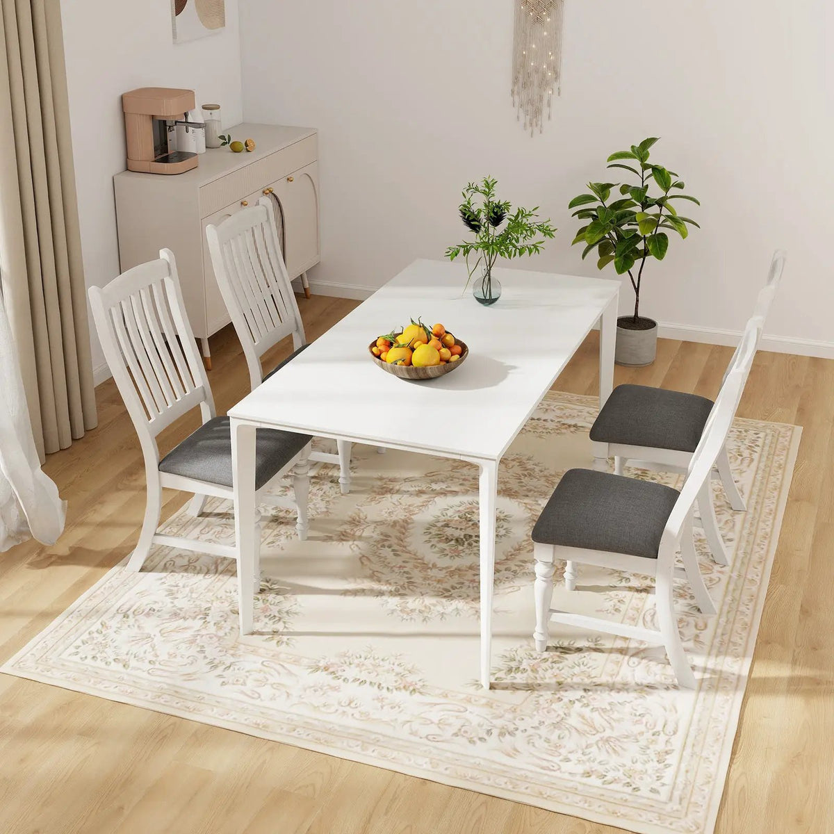Set of 2 Dining Chairs Kitchen Side Chair with Solid Wood Legs by DirectDeals
