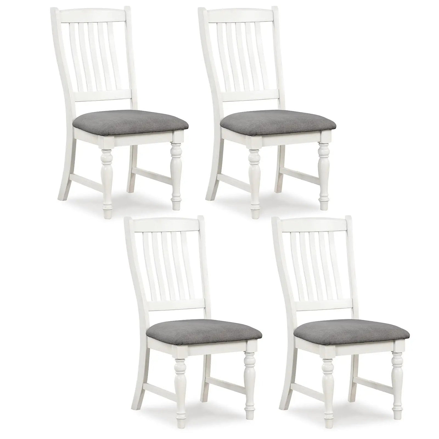 Set of 2 Dining Chairs Kitchen Side Chair with Solid Wood Legs by DirectDeals