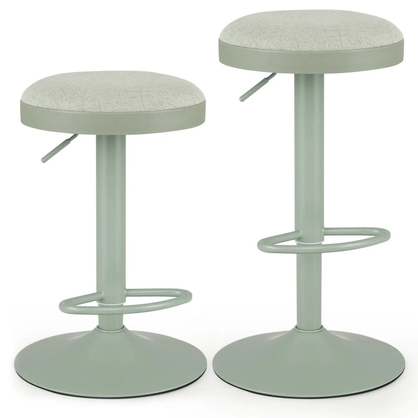 Adjustable Bar Stools Set of 2 with Padded Seat by DirectDeals