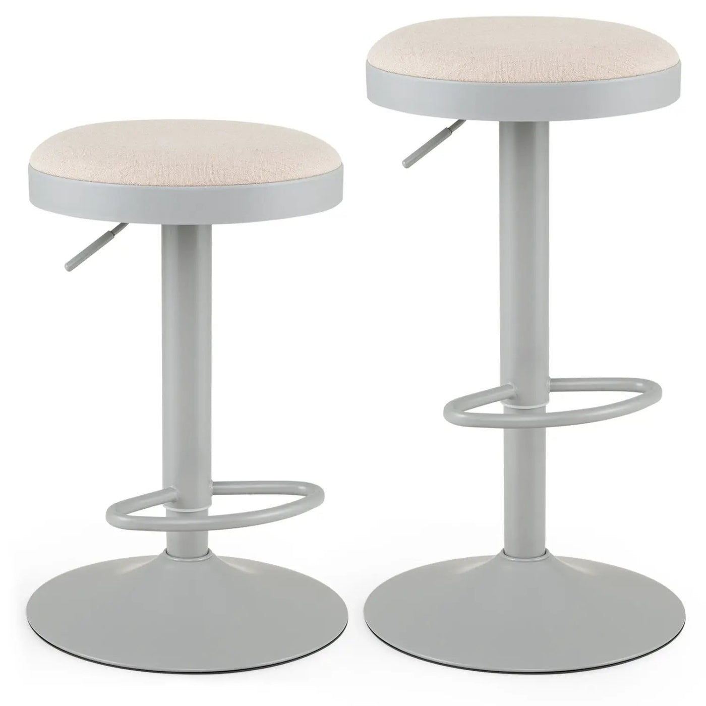 Adjustable Bar Stools Set of 2 with Padded Seat by DirectDeals