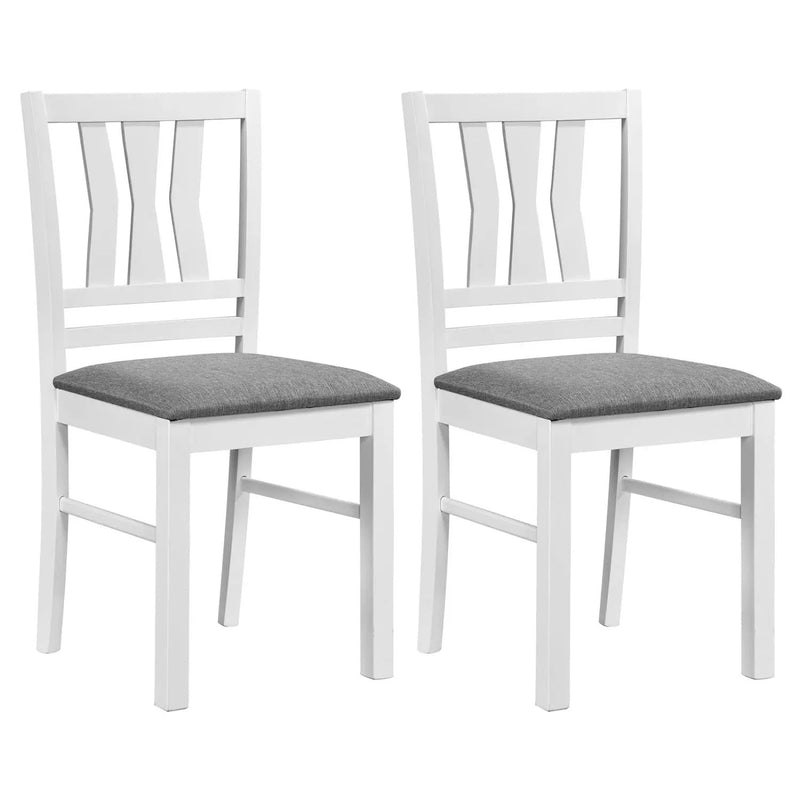 Upholstered Dining Chairs Set of 2 with Wood Frame by DirectDeals