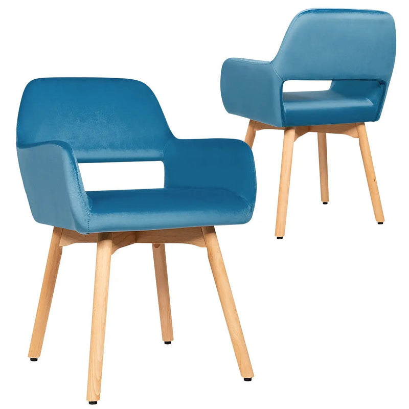 Set of 2 Modern Accent Armchairs by DirectDeals