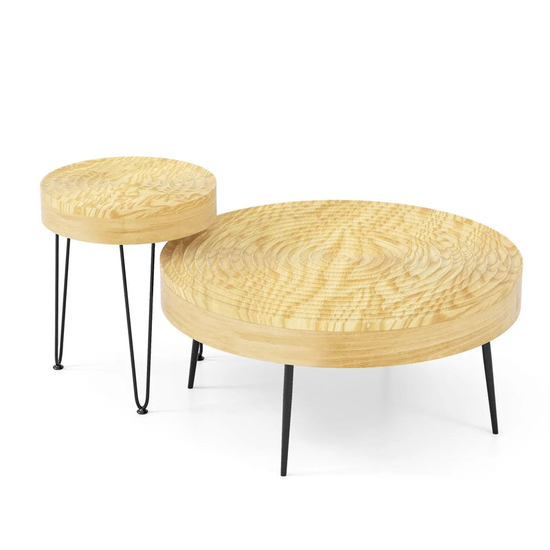 Set of 2 Solid Wood by DirectDeals