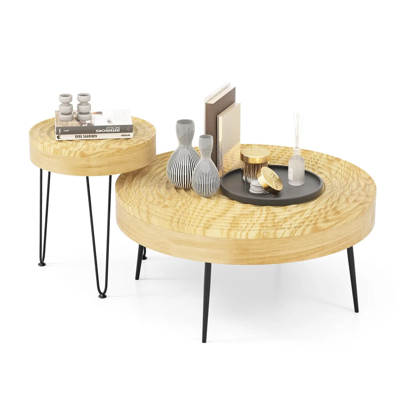 Set of 2 Solid Wood by DirectDeals