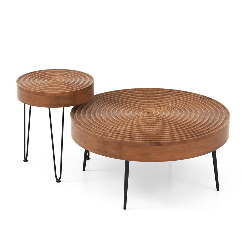 Set of 2 Solid Wood by DirectDeals