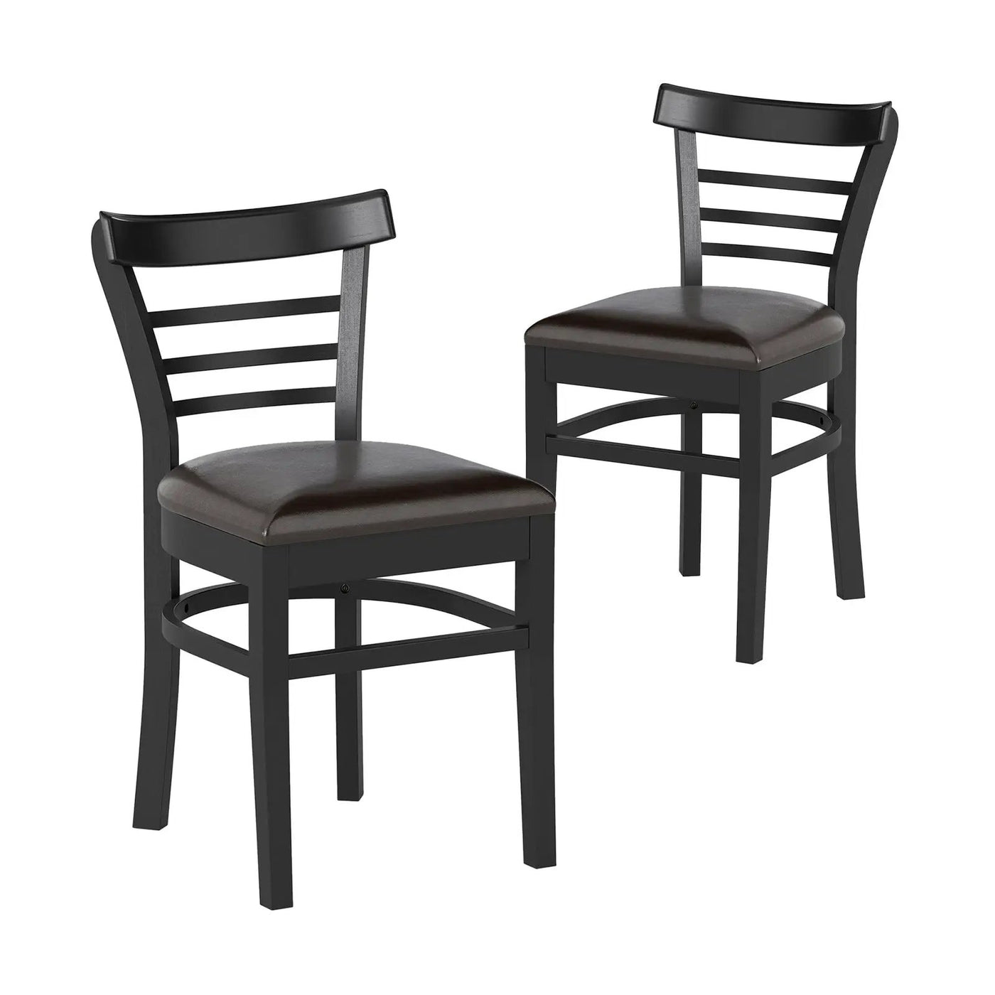 Set of 2 Wooden Dining Chair with Rubber Wood Legs for Restaurant by DirectDeals