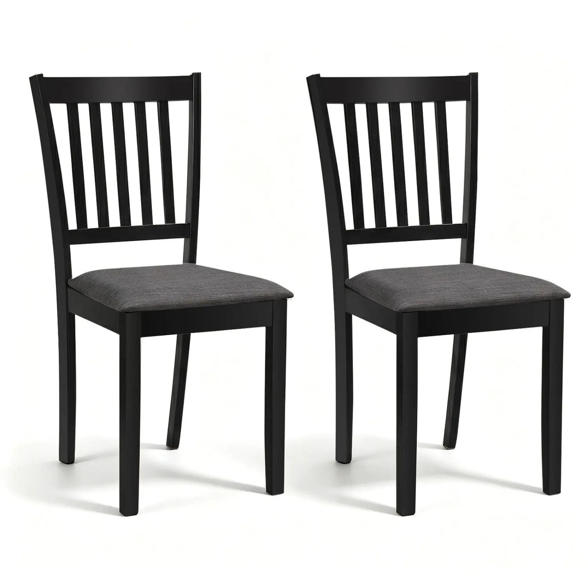 Upholstered Dining Chairs Set of 2 with Rubber Wood Frame, photo 3 of 16