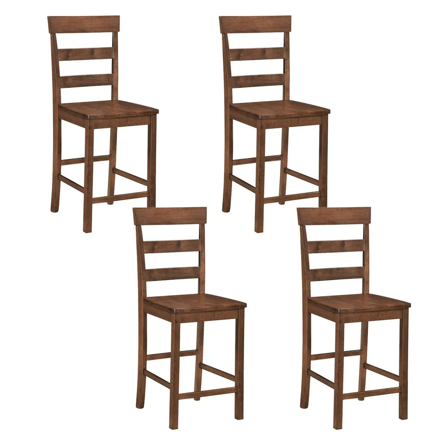 Counter Height Bar Stools Set of 2 - Rubber Wood Frame by DirectDeals