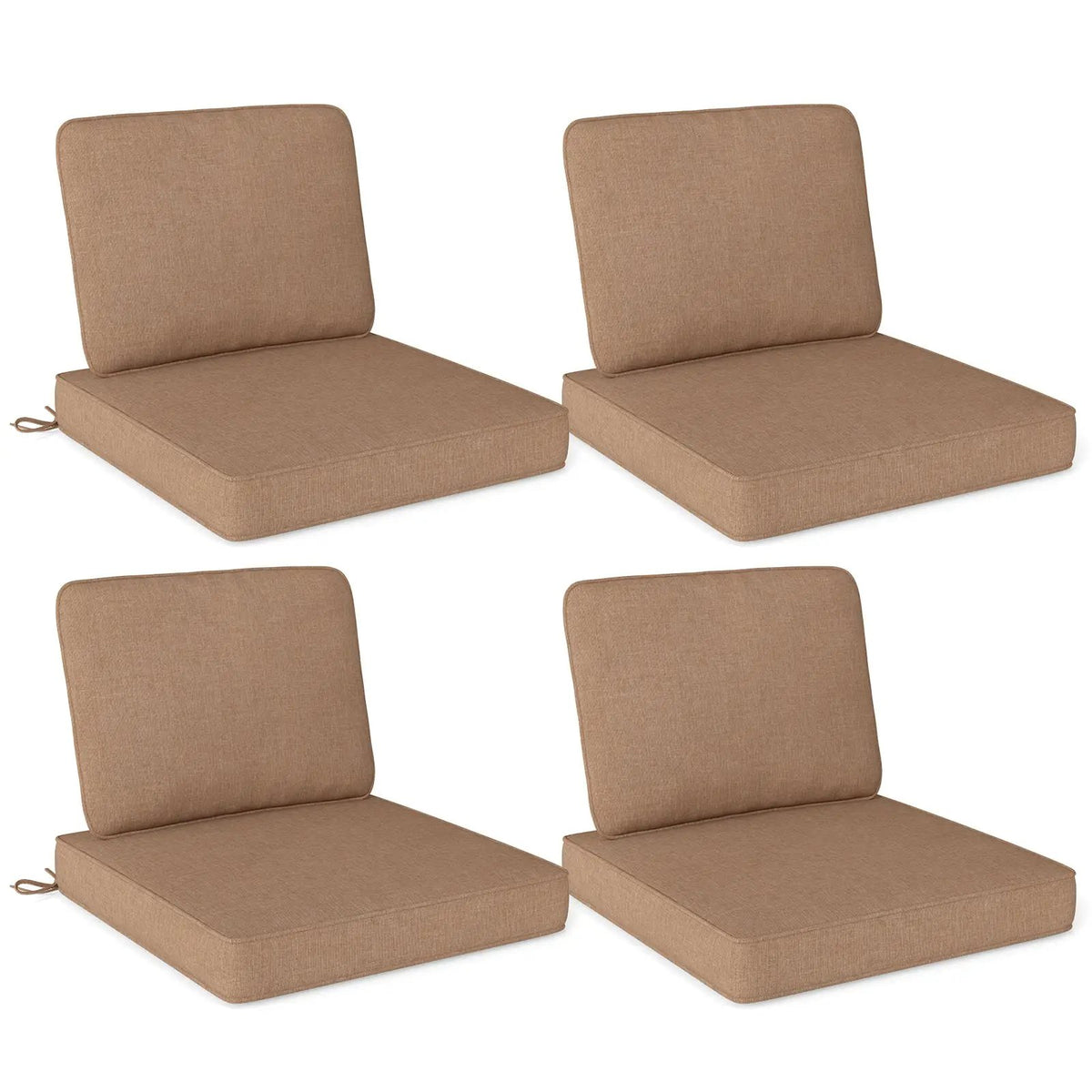 Set of 4 Outdoor Patio Cushion Set with Removable Covers, photo 11 of 11