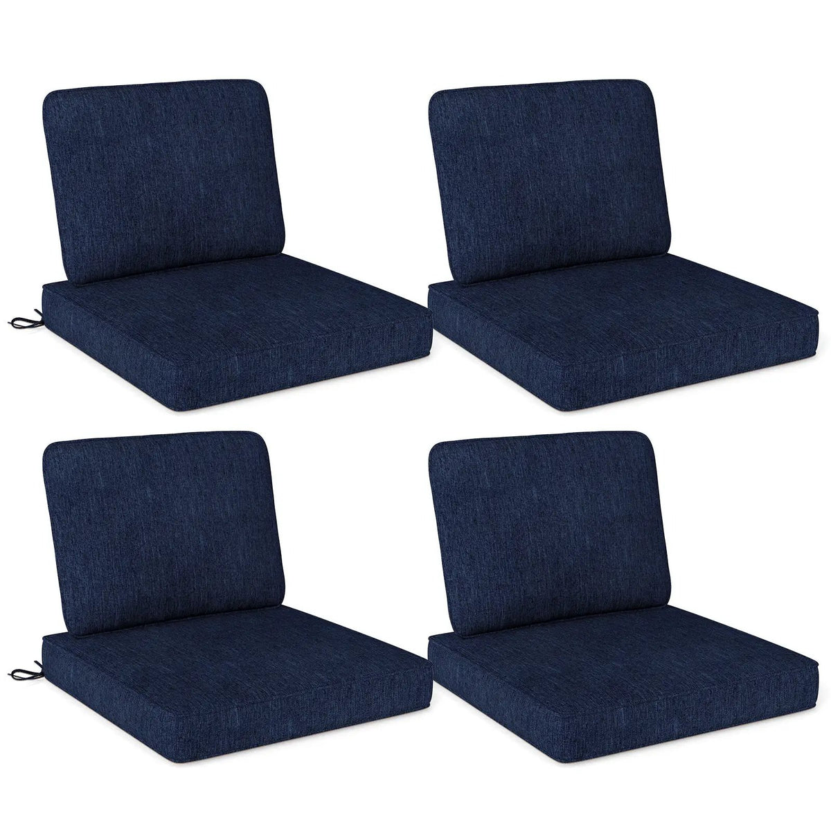 Set of 4 Outdoor Patio Cushion Set with Removable Covers, photo 10 of 11