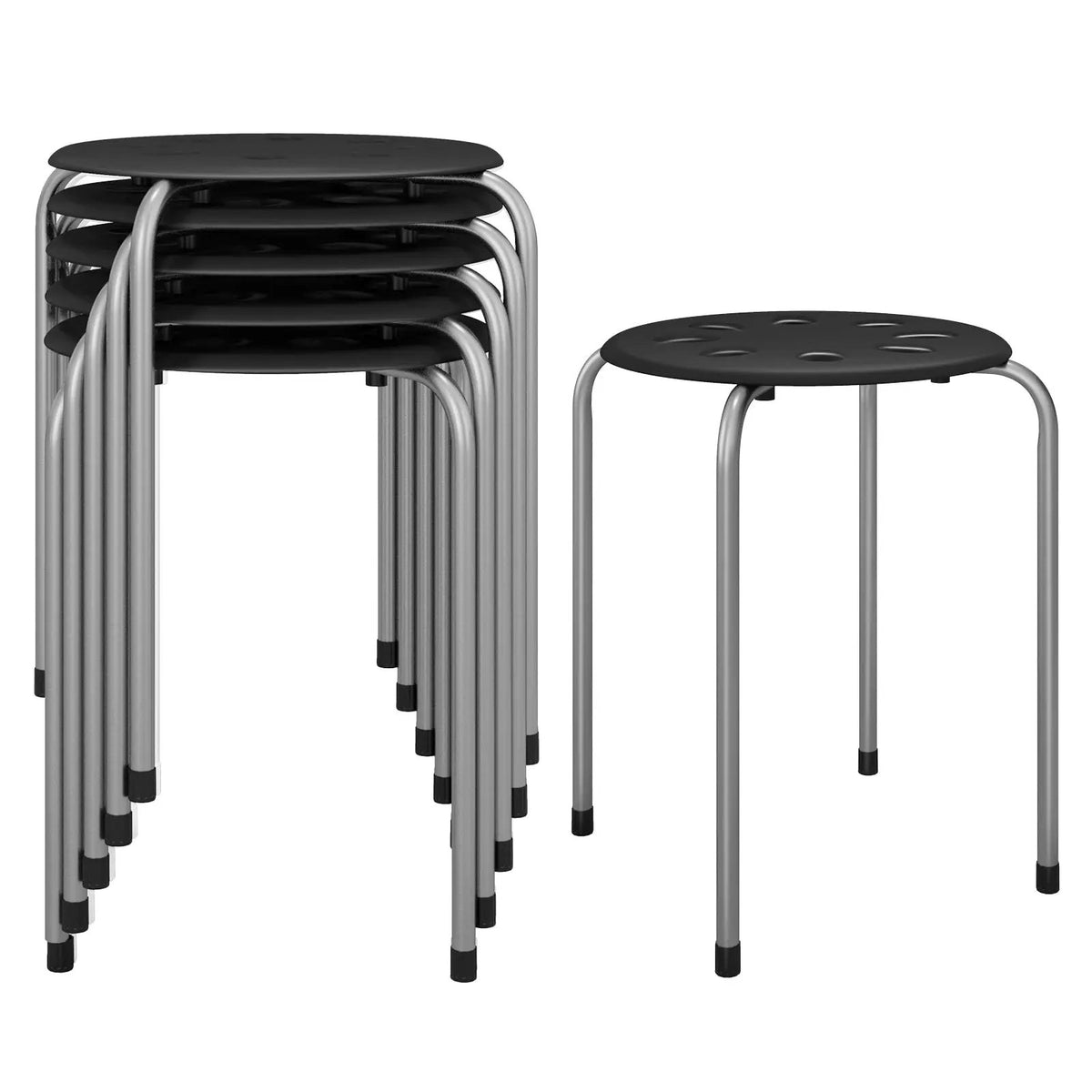 Set of 6 Portable Plastic Stack Stools, photo 10 of 10