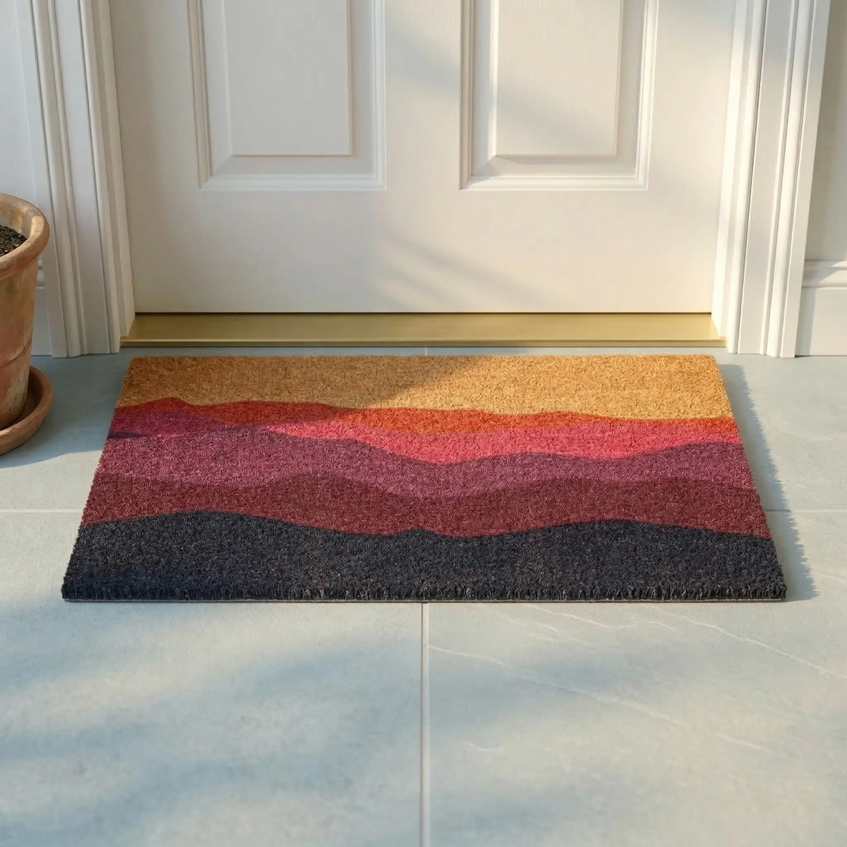 Shades of Dawn Coir Doormat, photo 4 of 22