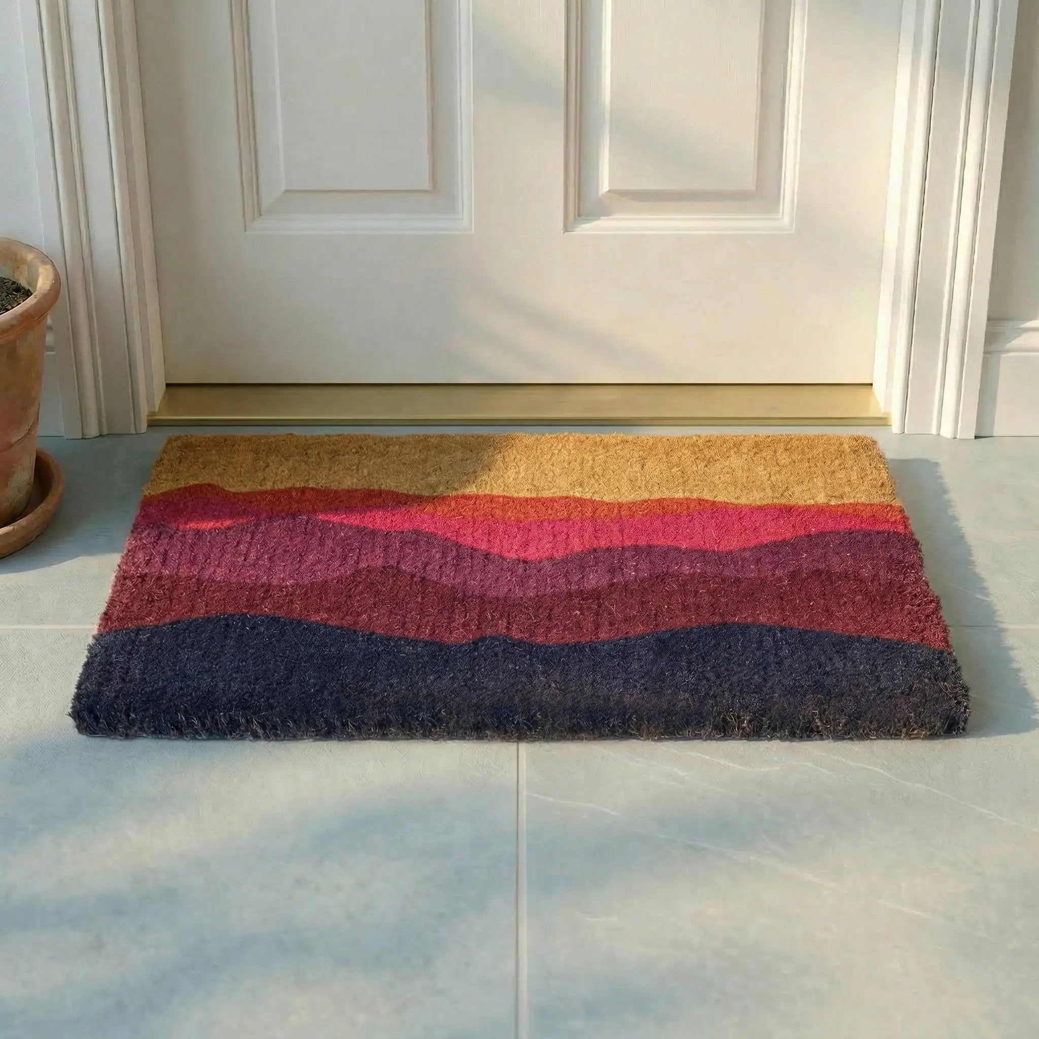 Shades of Dawn Coir Doormat by Fab Habitat