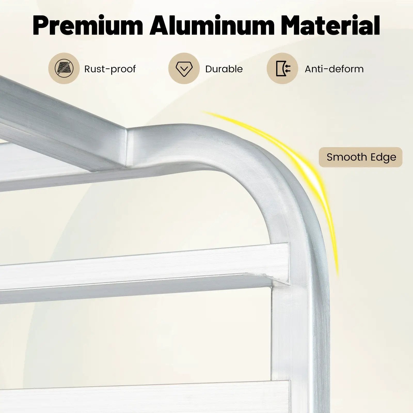 26 x 20 x 70 Inch 20 Sheet Aluminum Pan Rolling Bakery Rack by DirectDeals