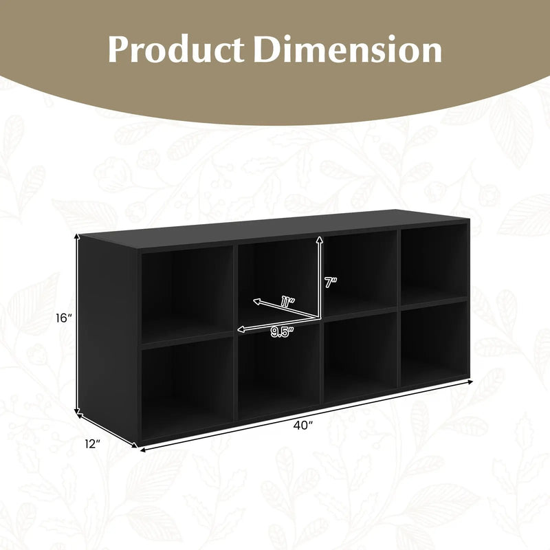 8 Cubbies Shoe Organizer with 500 LBS Weight Capacity by DirectDeals