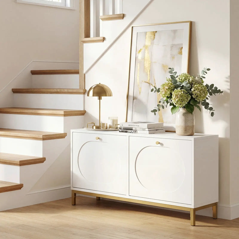 Shoe Storage Bench Narrow Entryway Bench with 2 Flip Drawers Adjustable Shelves-White by DirectDeals