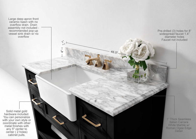 Hayley 48" Bath Vanity Set by Ancerre Designs