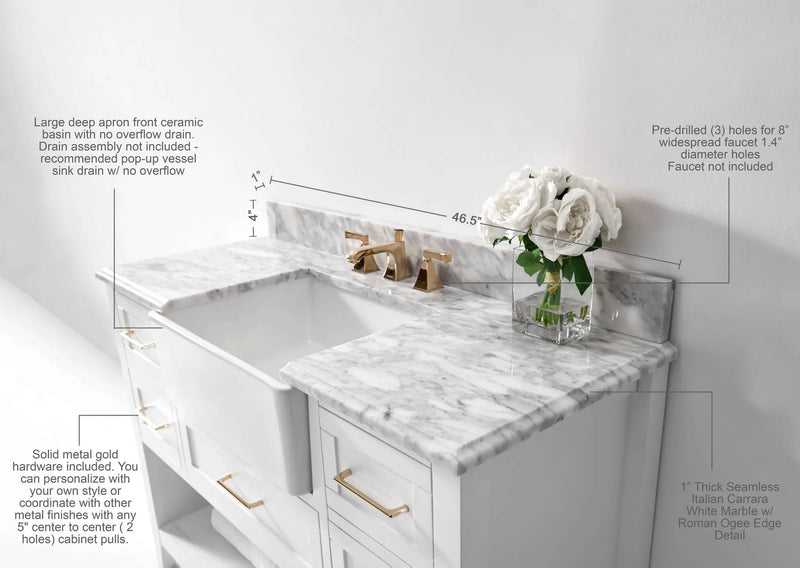 Hayley 48" Bath Vanity Set by Ancerre Designs