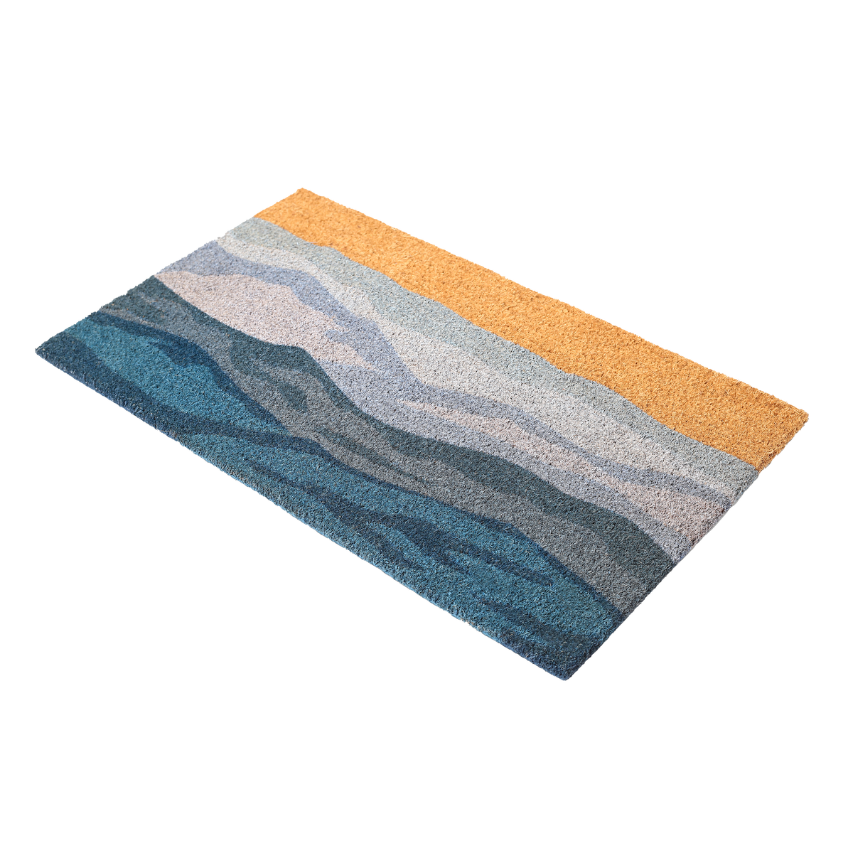 Shades of Sea - Blue Coir Doormat, photo 7 of 25