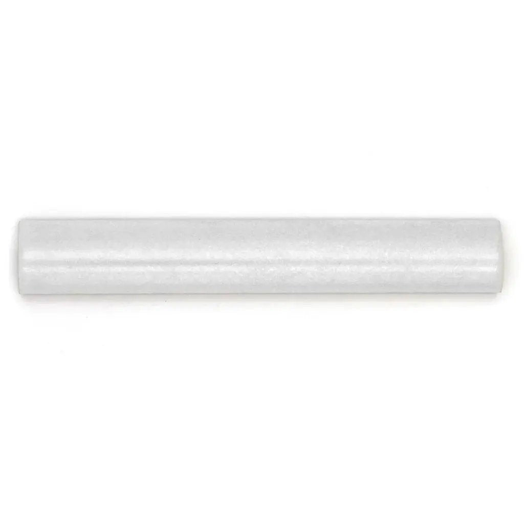 Light Gray 1.25x8 Matte Glossy Ceramic Bullnose Tile Trim (10 pack, 0.667 sq ft/case) by Apollo Tile