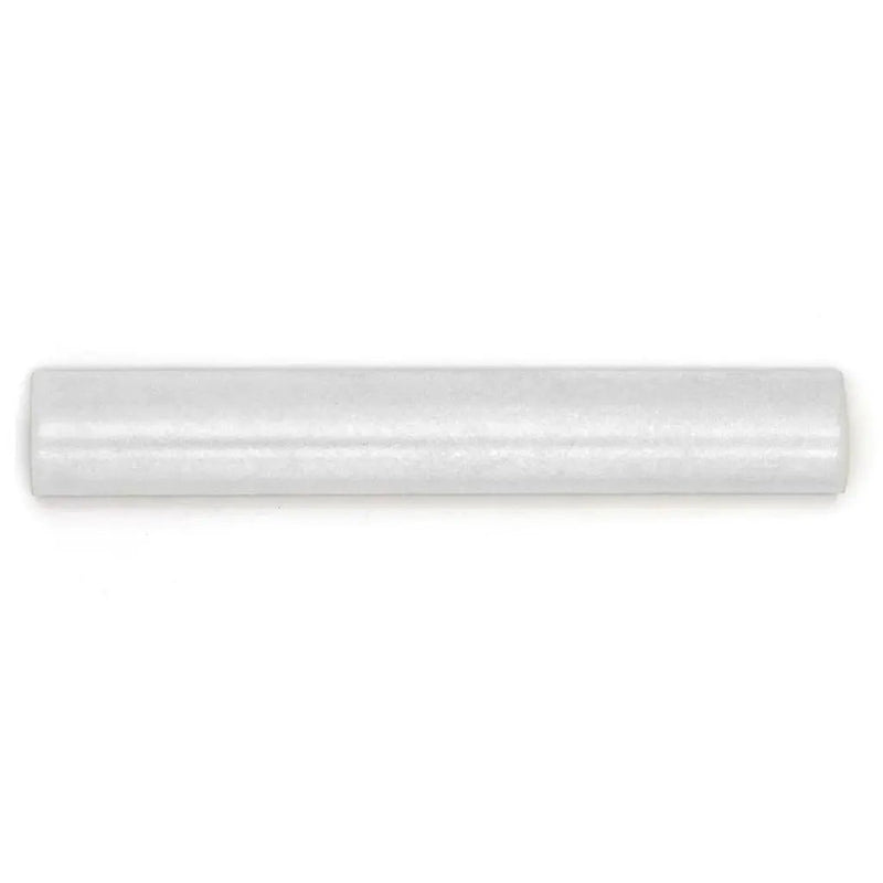 Light Gray 1.25x8 Matte Glossy Ceramic Bullnose Tile Trim (10 pack, 0.667 sq ft/case) by Apollo Tile