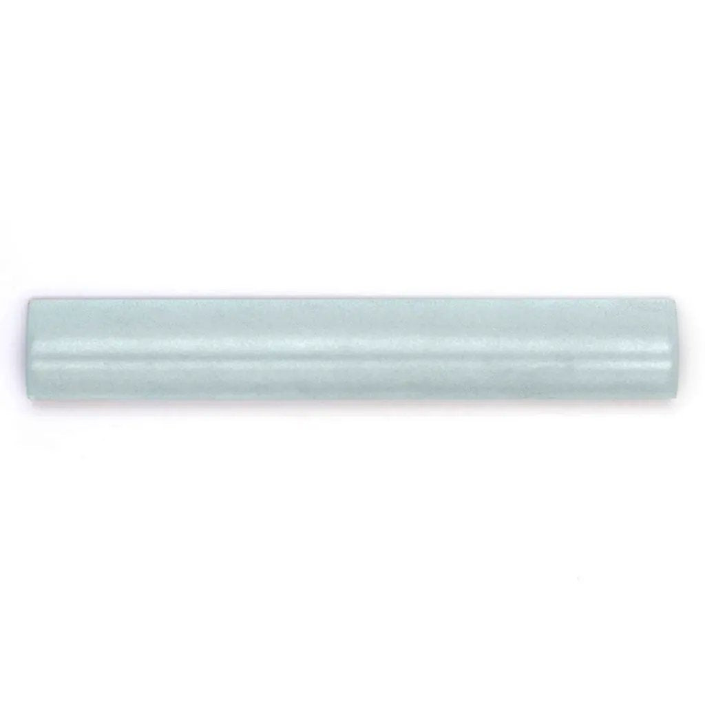 Grayish Blue 1.25x8 Matte Glossy Ceramic Bullnose Tile Trim (10 pack, 0.667 sq ft/case) by Apollo Tile