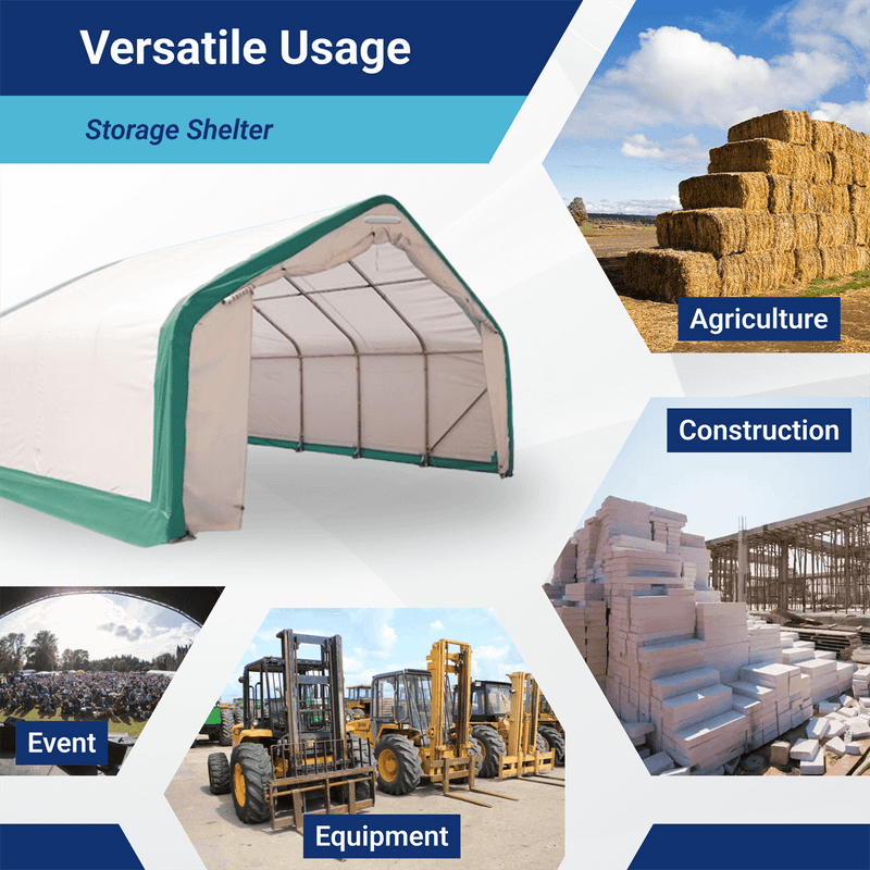 W20'xL40'xH12' Single Truss Storage Shelter by Chery Industrial