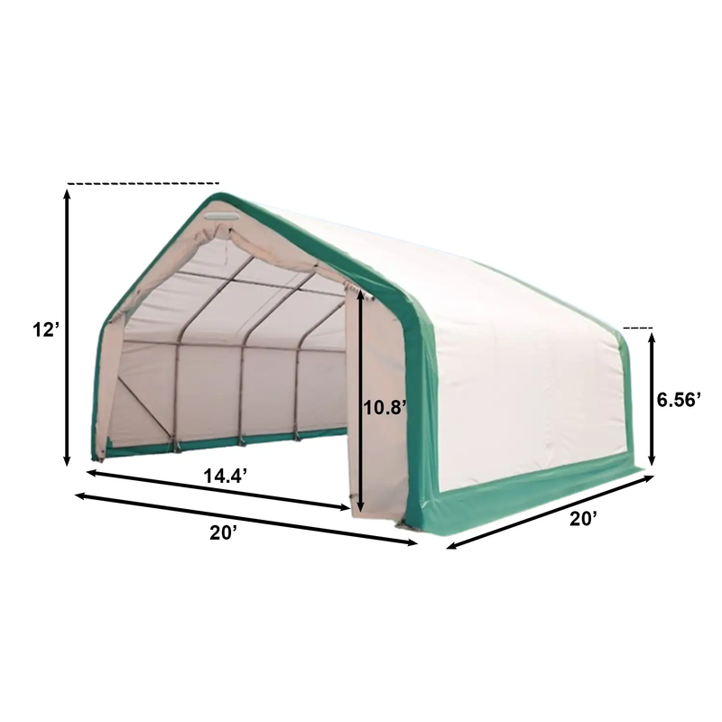 W20'xL20'xH12' Single Truss Storage Shelter by Chery Industrial