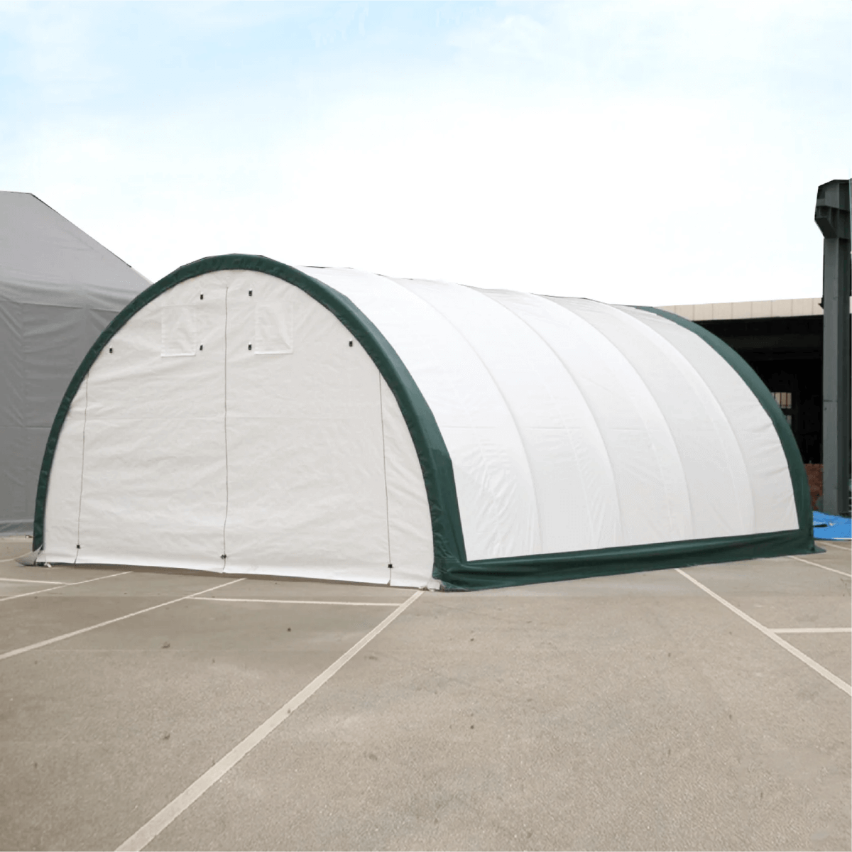 W20'xL30'xH12' Single Truss Storage Shelter, Reinforced Series by Chery Industrial