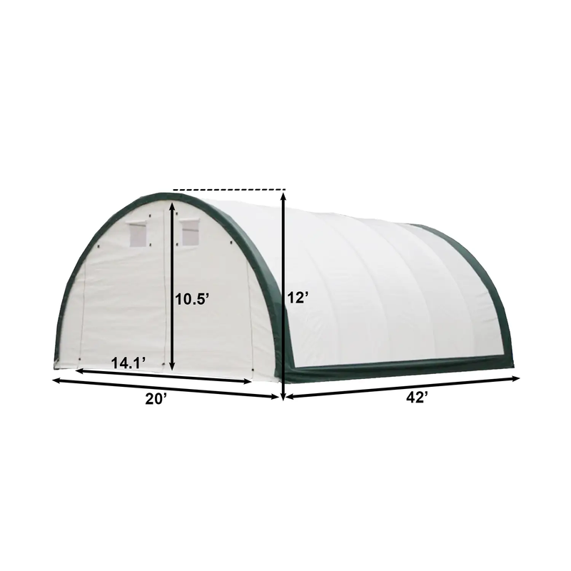 W20'xL42'xH12' Single Truss Arch Storage Shelter by Chery Industrial