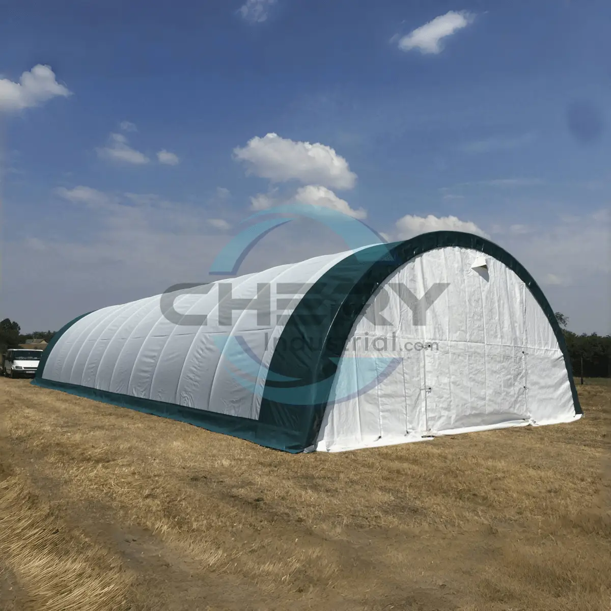 W40'xL80'xH20' Single Truss Arch Storage Shelter by Chery Industrial