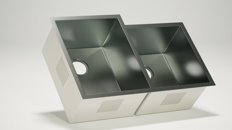 Stainless Steel Square Sink 60/40 (Double Bowl), photo 3 of 4