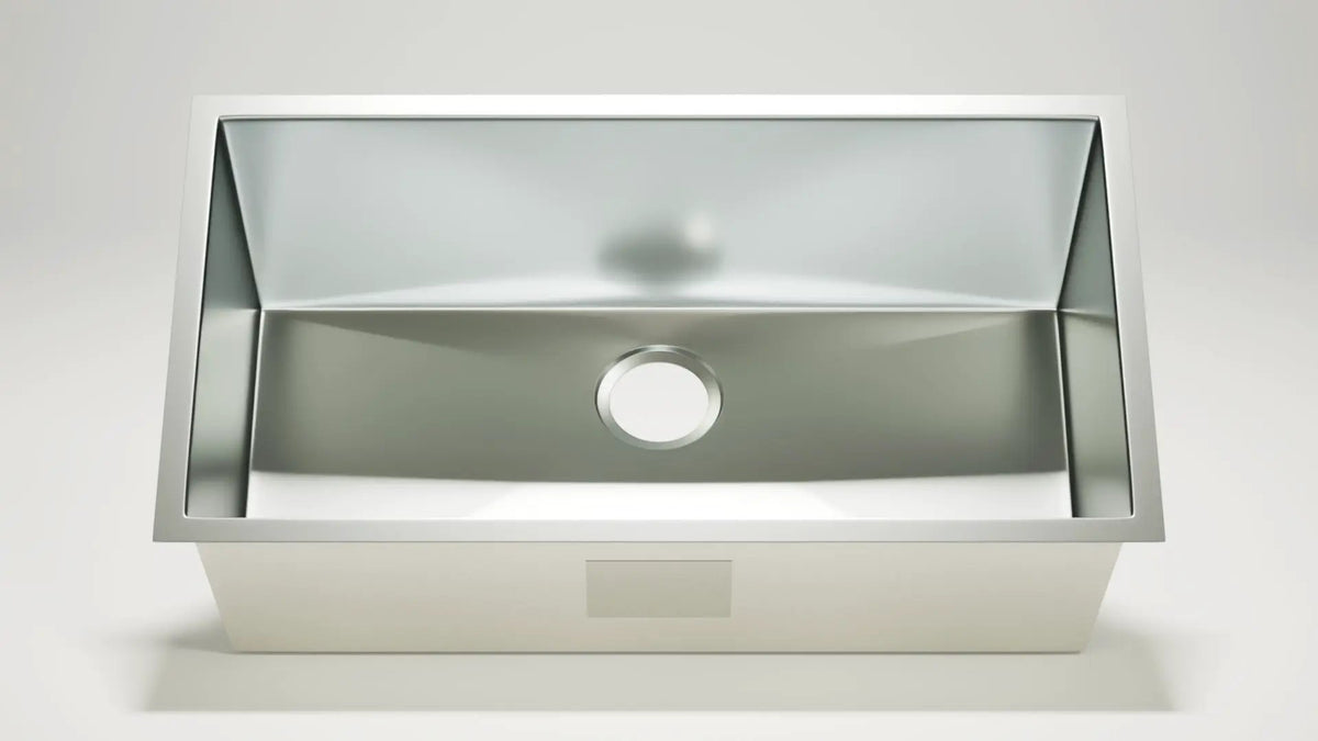 Stainless Steel Square Sink (Single Bowl) by The Original Granite Bracket