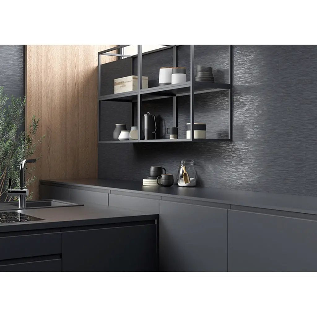 Black 24x48 Textured Porcelain Large Format Tile (2 pack, 15.29 sq ft/case) by Apollo Tile