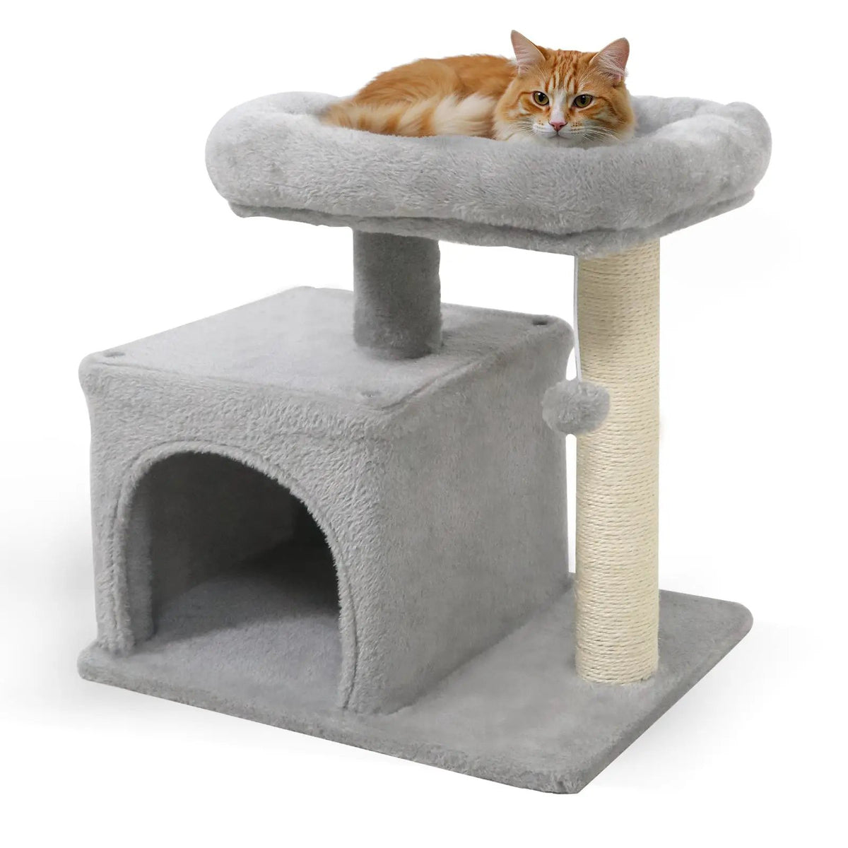 Small Cat Tree with Large Padded Plush Perch for Indoor Cats, photo 8 of 24