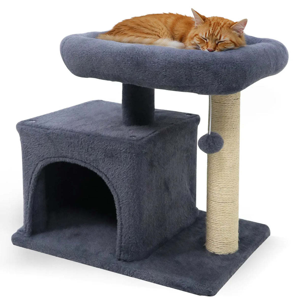 Small Cat Tree with Large Padded Plush Perch for Indoor Cats, photo 9 of 24