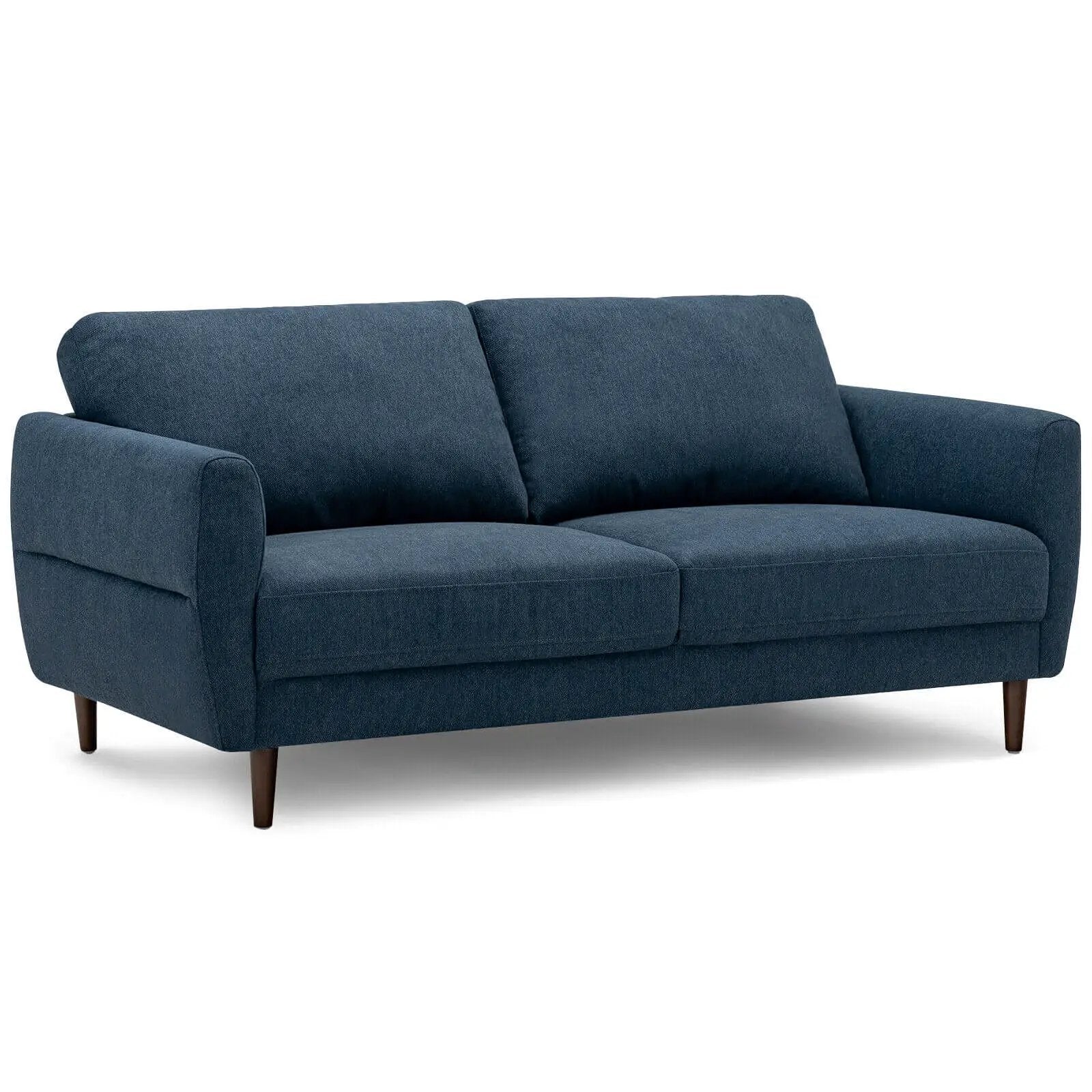 72 Inch Small Fabric Loveseat Sofa Couch with Wood Legs by DirectDeals