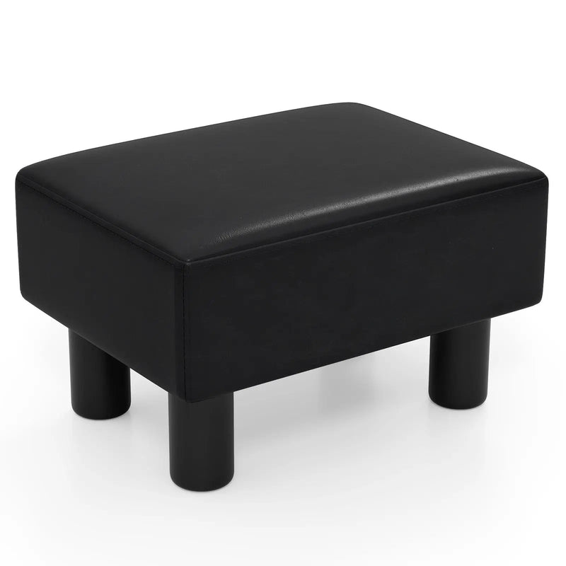 Small PU Leather Rectangular Seat Ottoman Footstool by DirectDeals