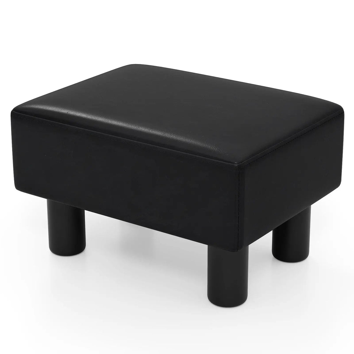 Small PU Leather Rectangular Seat Ottoman Footstool, photo 10 of 24