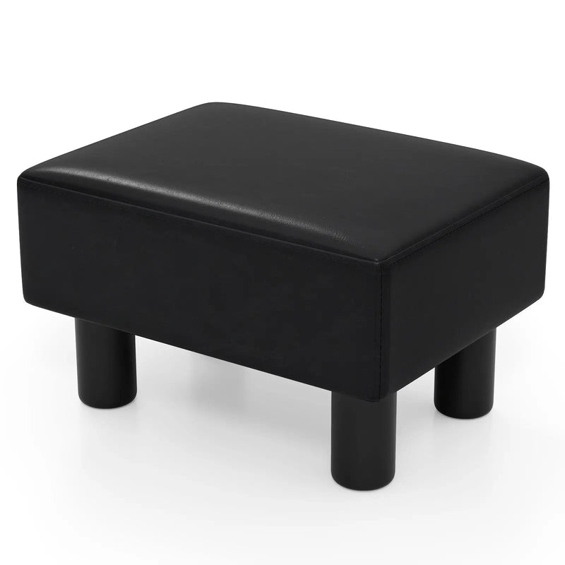 Small PU Leather Rectangular Seat Ottoman Footstool by DirectDeals