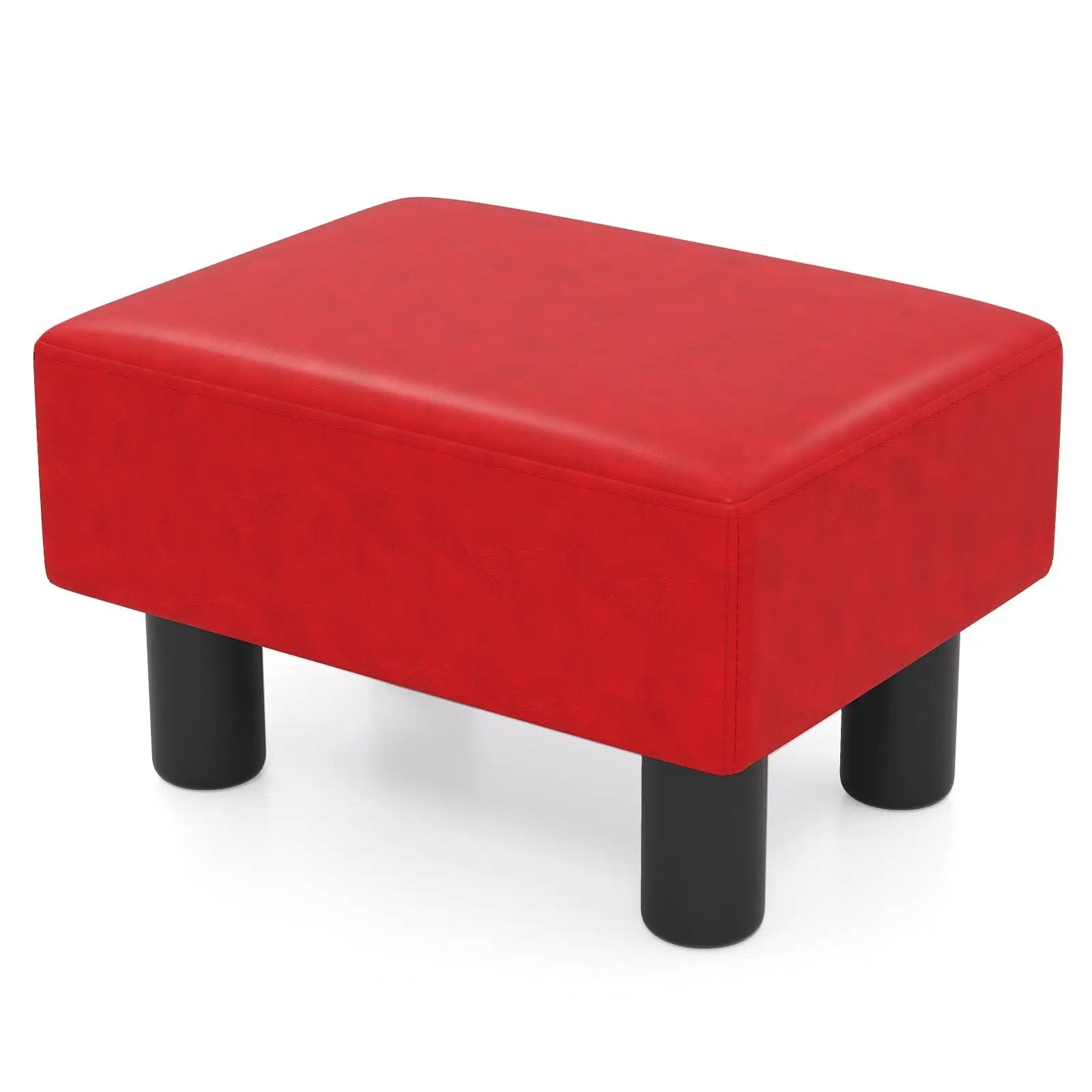 Small PU Leather Rectangular Seat Ottoman Footstool by DirectDeals