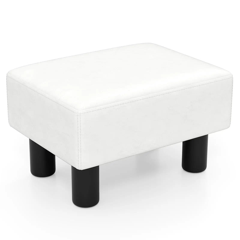 Small PU Leather Rectangular Seat Ottoman Footstool by DirectDeals