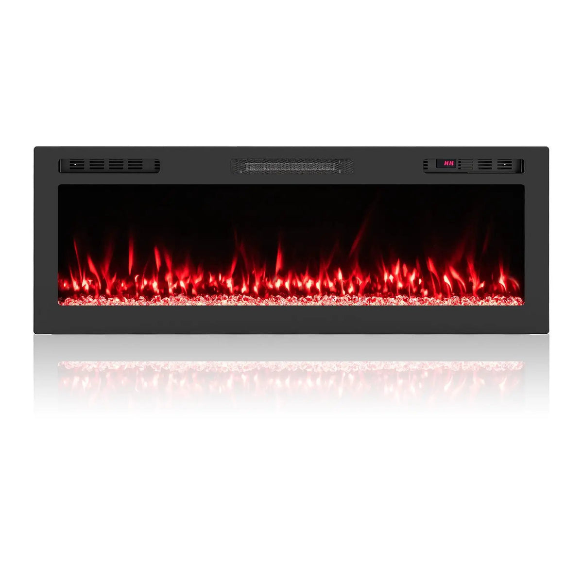 Smart WiFi Electric Fireplace Wall Mounted & Recessed 750W/1500W Heater, photo 37 of 40