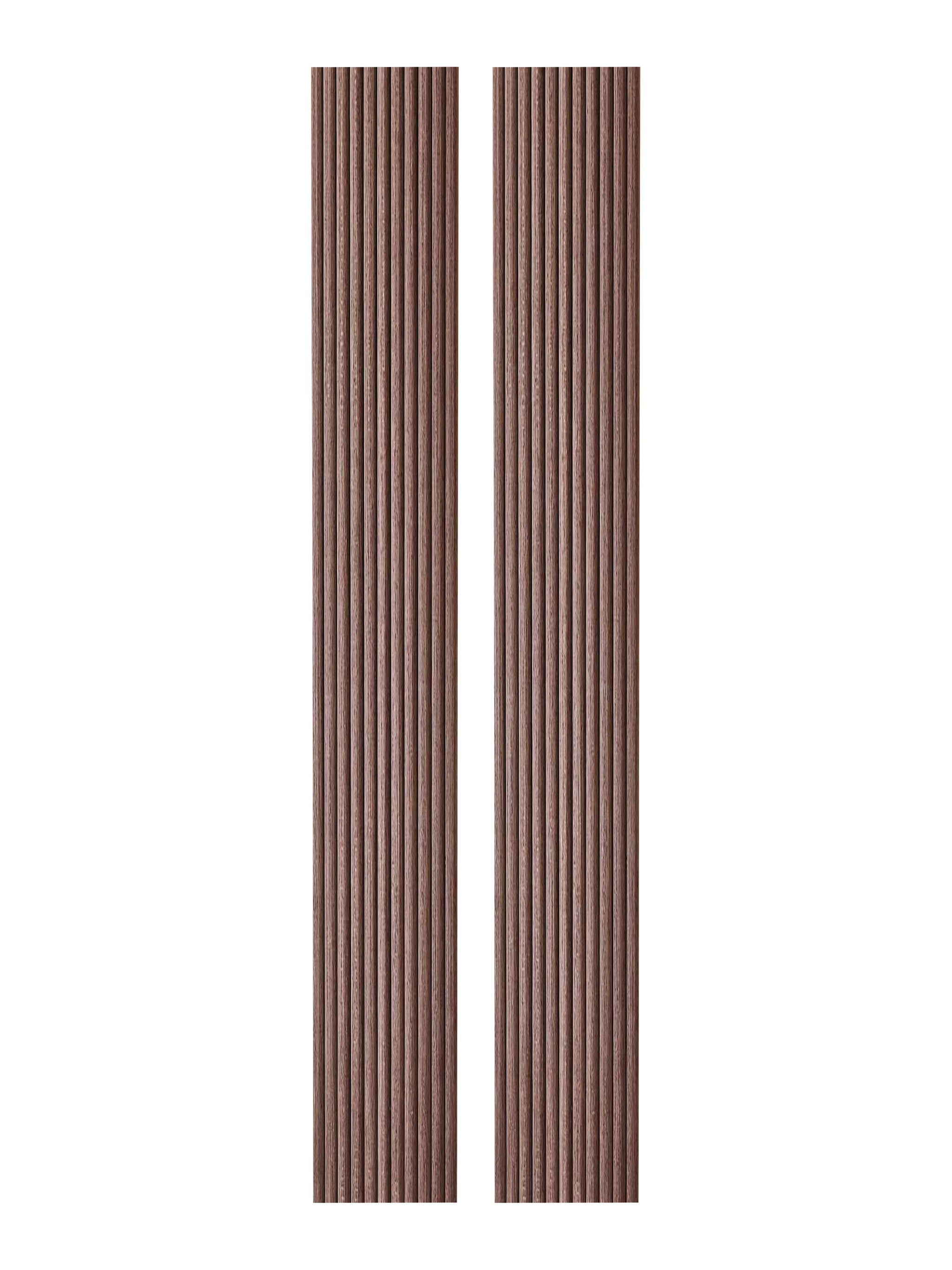 2-Pack Flexible Fluted Wall Panels – Smoked Oak by Dogberrycollections