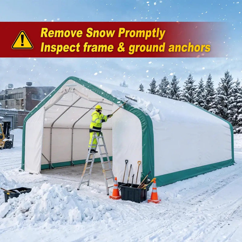 W20'xL20'xH12' Single Truss Storage Shelter by Chery Industrial