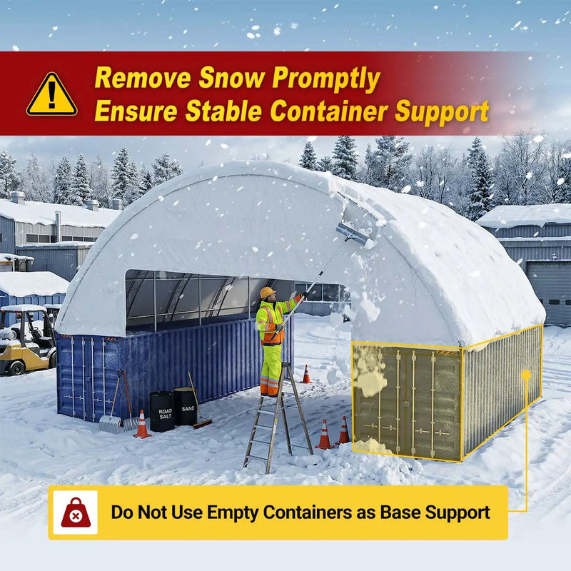 60'x40'x15' Double Truss Container Canopy Shelter by Chery Industrial