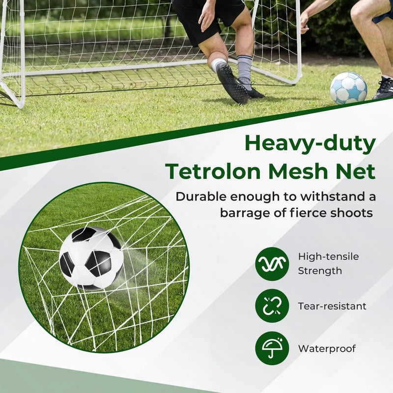 Soccer Goal for Backyard with Heavy Duty Frame and Ground Stakes by DirectDeals